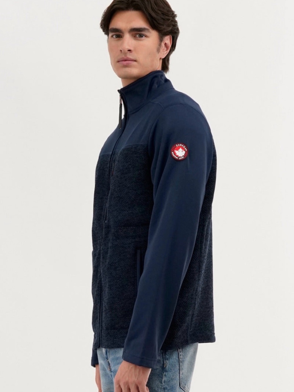 Canada Weather Gear Blue Full Zip Light Jacket Size Large